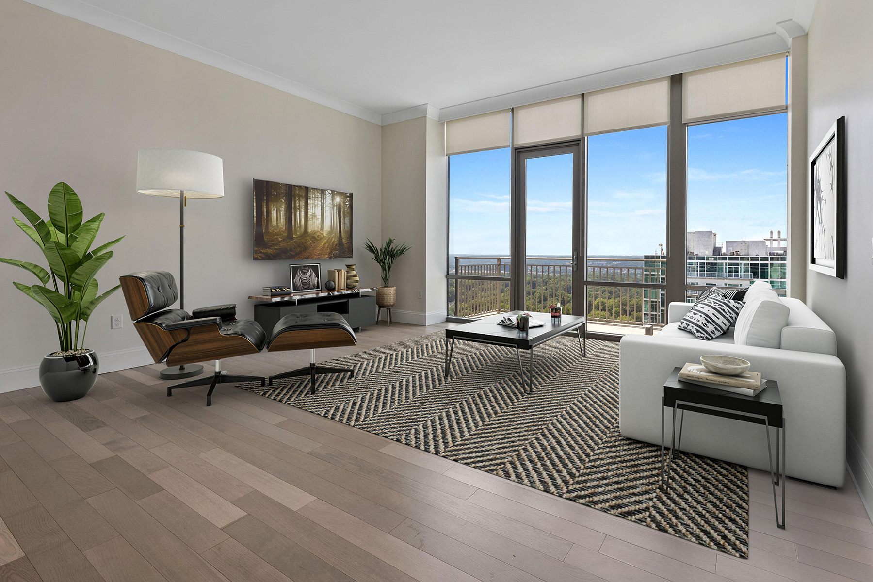 The Residence Buckhead Atlanta penthouses for rent in Midtown near Suntrust - open floor plans